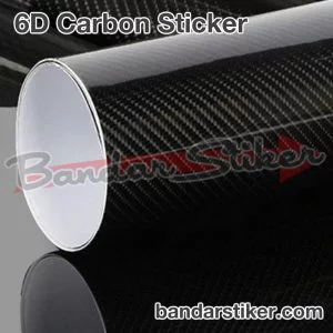 6D 4D High Gloss Carbon Vinyl Sticker