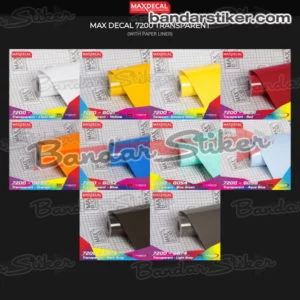 MAXDECAL 7200 Transparent Color Vinyl (Paper Liner)